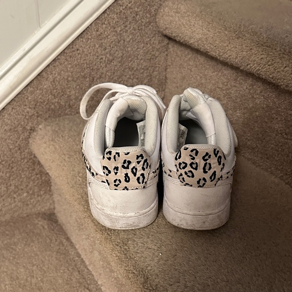 Nike Women's White and Leopard Print Sneakers - Picture 2 of 6